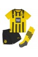 Borussia Dortmund Donyell Malen #21 Babyklær Hjemme Fotballdrakt til barn 2022-23 Korte ermer (+ Korte bukser)